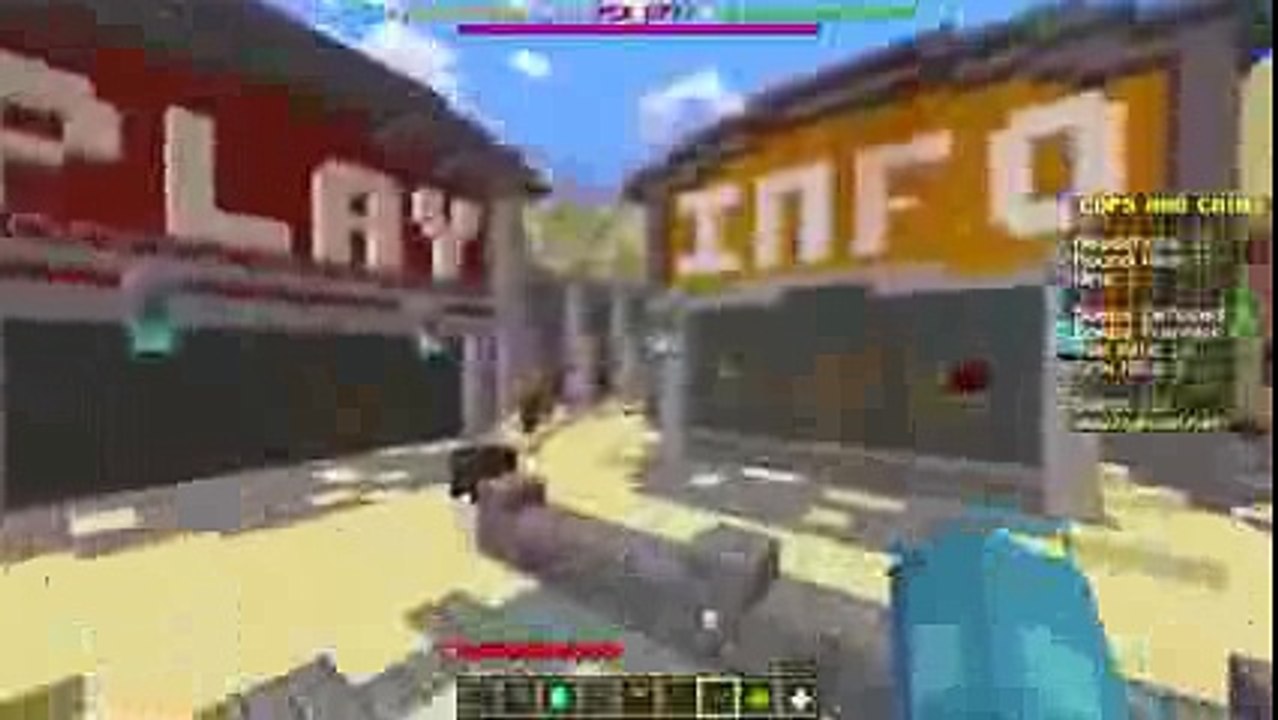 Minecraft - COPS AND CRIMMS - SCUBA STEVE KILLS THE BAD GUYS!!!