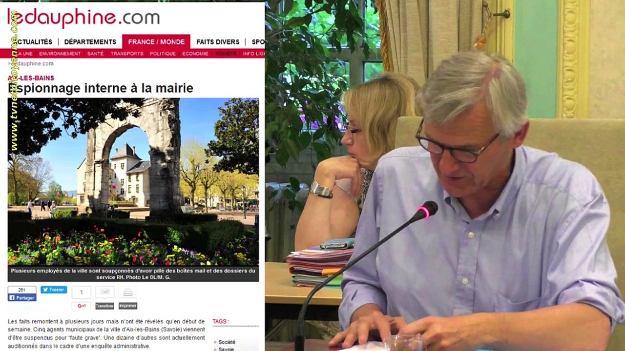 Où il est question de piratage informatique au conseil municipal d'Aix les Bains du 26 juin 2017