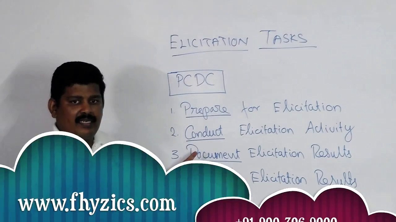 Elicitation Tasks in Business Analysis