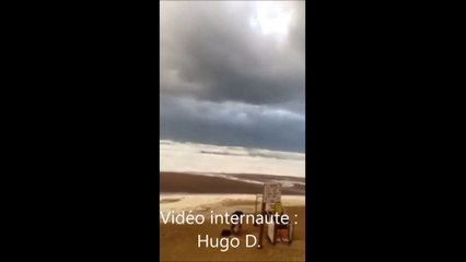 Coup de vent à Hossegor (40) : l'océan déchaîné