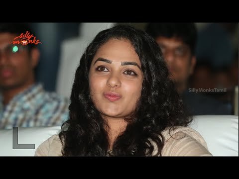 Cute Nithya Menen At Ok Bangaram Audio Success Meet