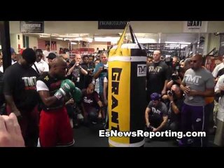 rap star scarface:Floyd mayweather beats sugar ray leonard and talks pacquiao EsNews Boxing