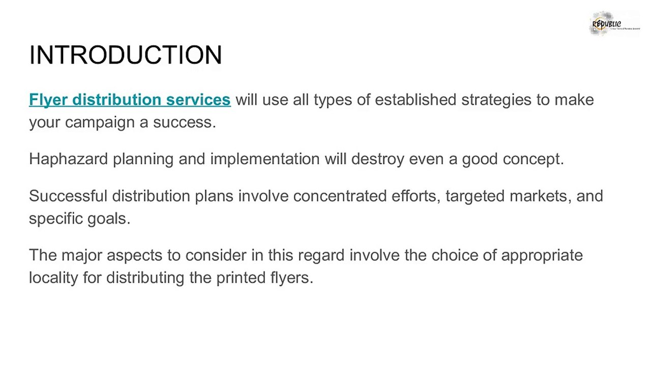 Flyer Distribution Services - Strategies they Use