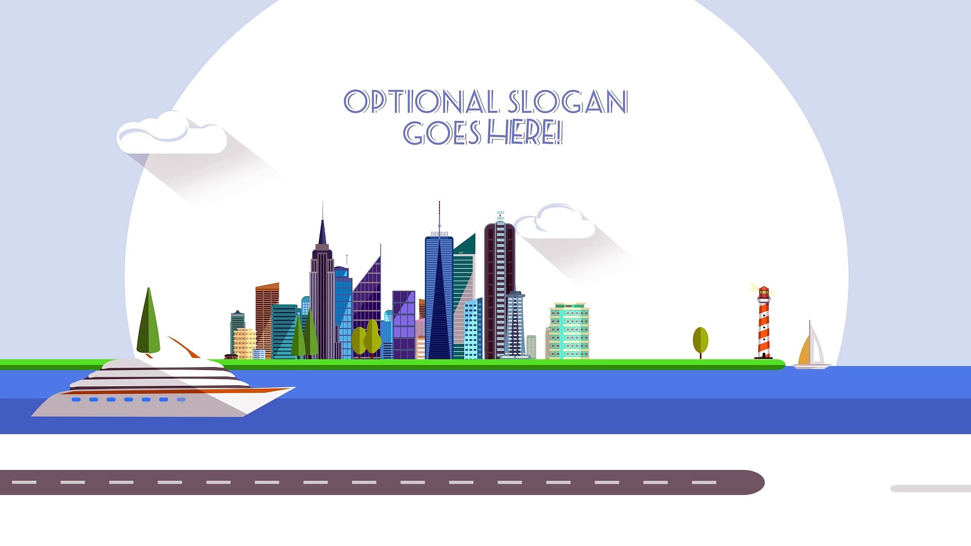 ⁣World Travel - After Effects flat design project