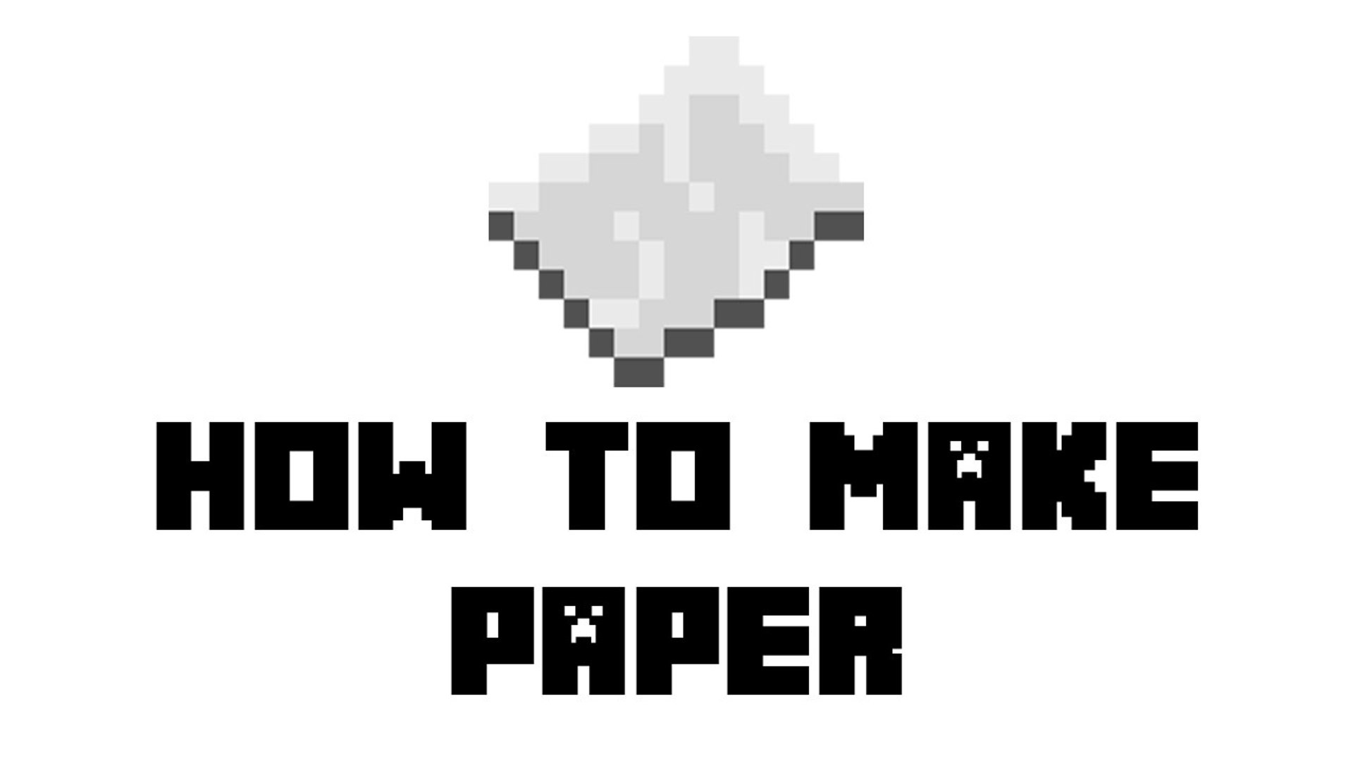 Minecraft Survival - How to Make Paper