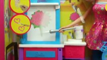 Barbie Art Teacher Barbie Doll with Kelly Doll Painting Coloring by DisneyCarToys and Toys
