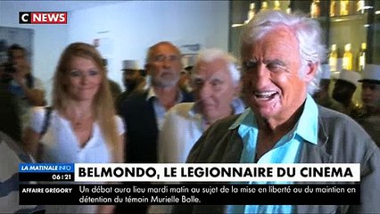Regardez l'une des rares apparition de Jean-Paul Belmondo, hier à Marseille, pour l'hommage de la Légion