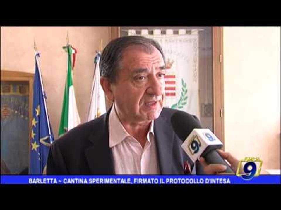 Barletta |  Cantina sperimentale, firmato protocollo d'intesa