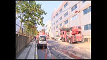 İstanbul Sancaktepe'de korkutan fabrika  yangını