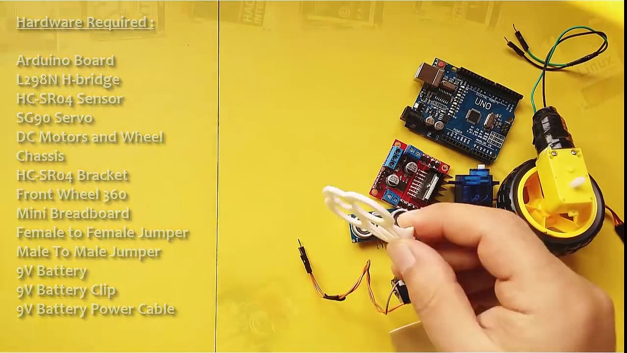 Arduino Project 10  Obstacle Avoiding Robot using L298N