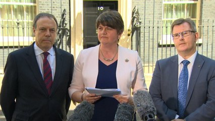 下载视频: DUP's Foster welcomes deal with Theresa May's Conservatives