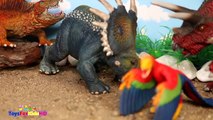 Videos de Dinosaurios para niños Yutyrannus ver_s Rajasaurus  Schleich Din