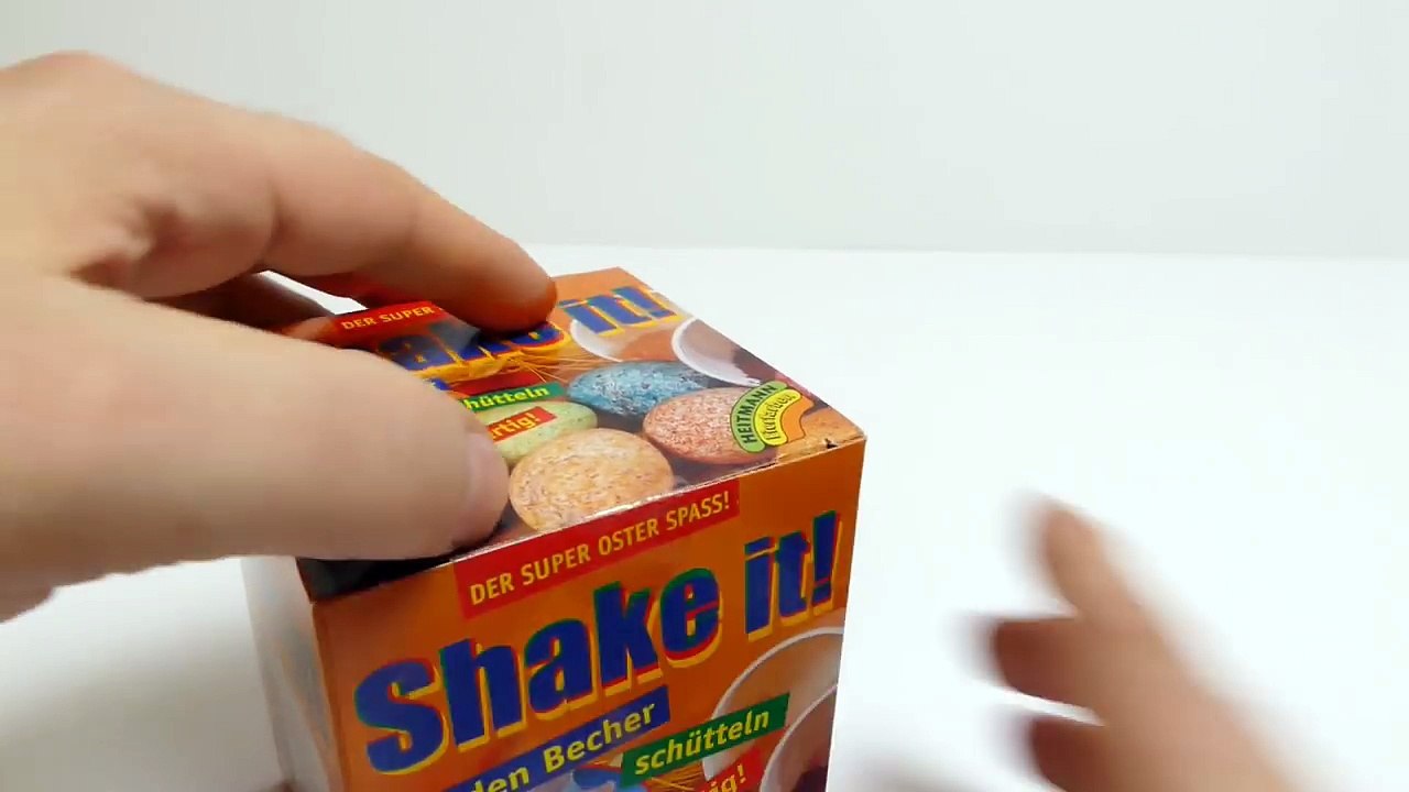 Semana Santa huevo para colorear decoración con arroz Bricolaje sacudir se vídeo