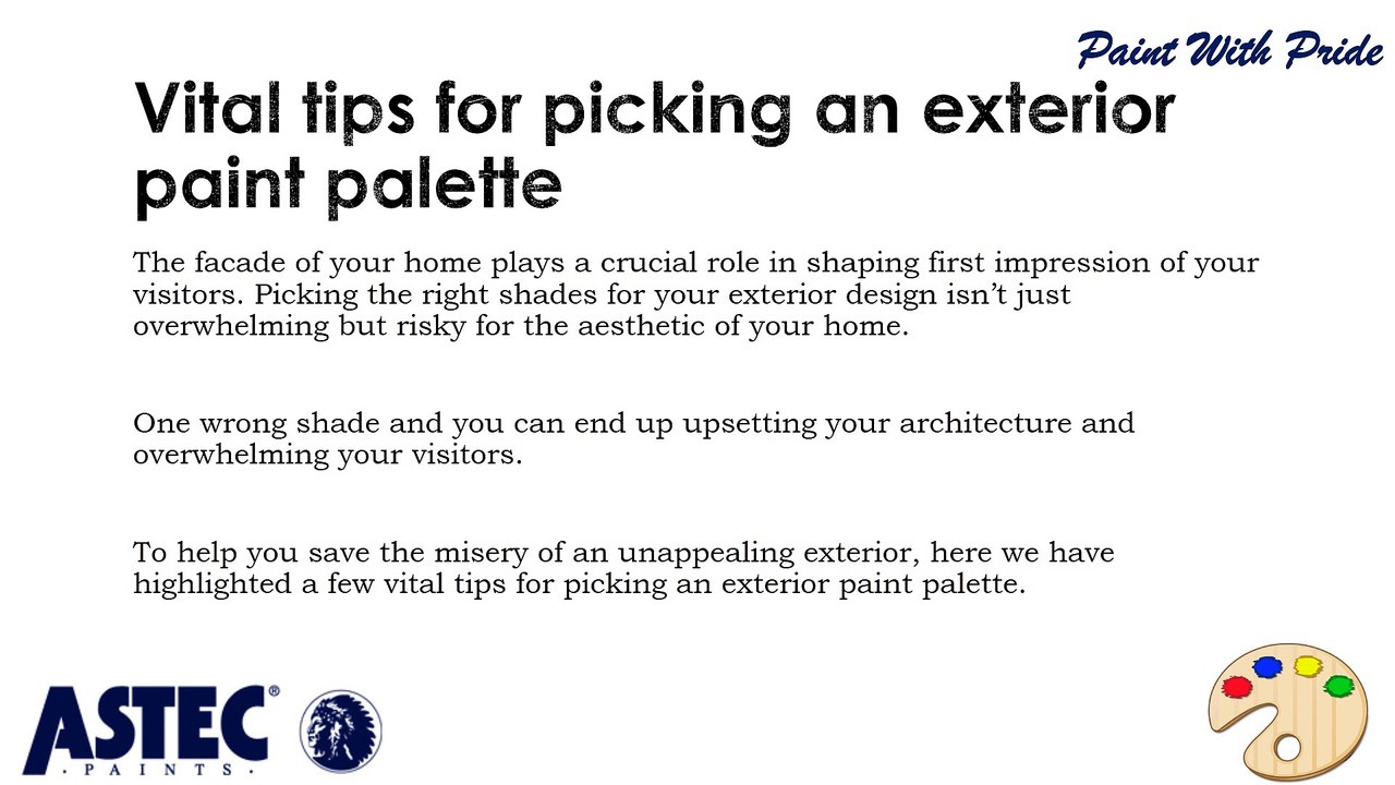 How to Pick the Perfect Paint palette for Your Exterior