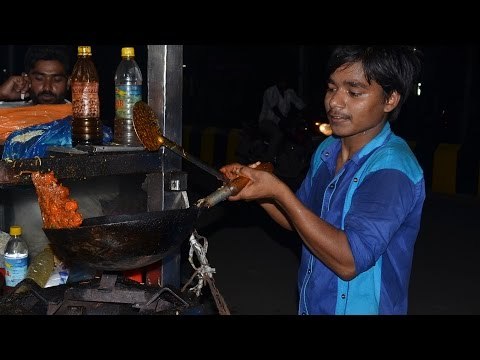 Amazing Boy Making Chicken Manchuria | Indian Street Food in Vijayawada | Fast Food