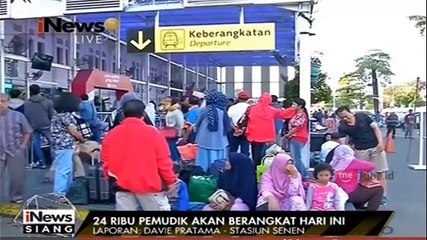 Puncak Arus Balik di Stasiun Senen Diprediksi Akhir Pekan Ini