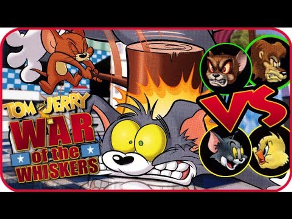 Tom & Jerry War of the Whiskers (PS2, XBOX) Monster Jerry & Lion VS Duckling & Tom in FRANKENMOUSE