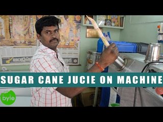 Hygienic Sugar Cane Jucie   | Indian Street Food | Vijayawada Street Food |