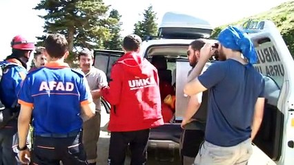 Uludağ'da kampta ayı paniği