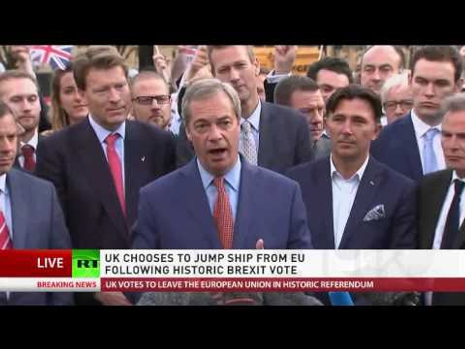 'EU is failing, EU is dying': Nigel Farage speech following Brexit vote