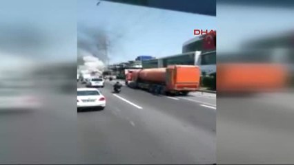 Basın Ekspres'te Otomobil Alev Alev Yandı