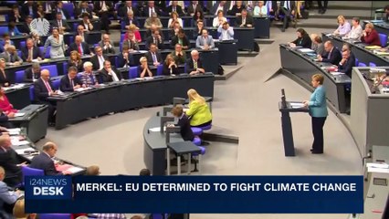 i24NEWS DESK | Merkel: EU determined to fight climate change | Thursday, June 29th 2017