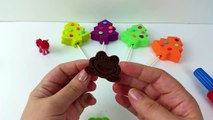 Learn Colors Play Doh Lollipop Peppa Pig Christmas Tree Surprise Toys Fun and Creative for