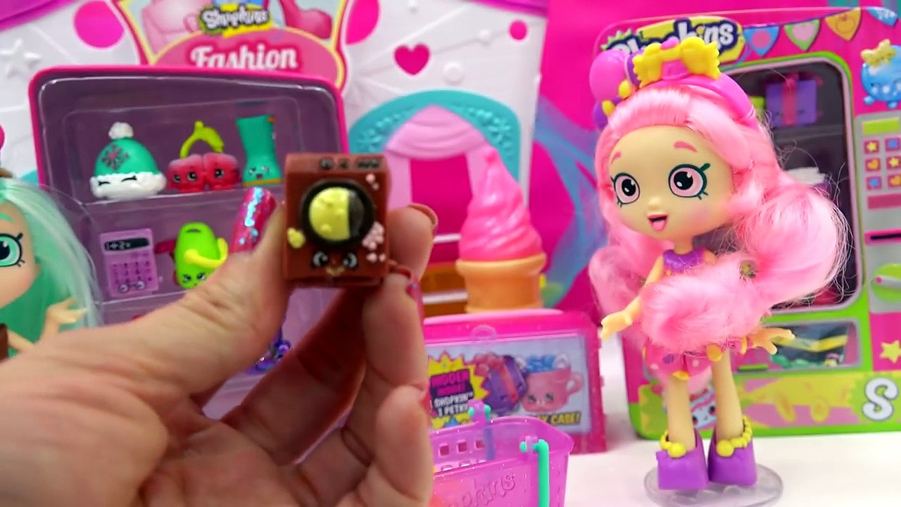 3. 4. и Куклы машина мята Пеппа время года Магазины распаковка вендинг с Shopkins bubbleisha