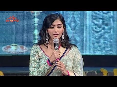 Pooja Hegde Singing on Stage @ Mukunda Audio Launch - Varun Tej