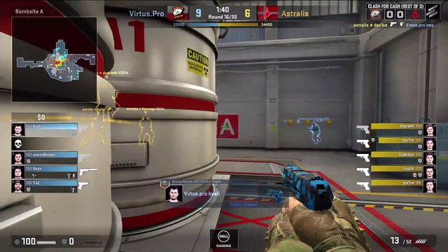 CSGO: virtus pro sick 5v2 pistol retake