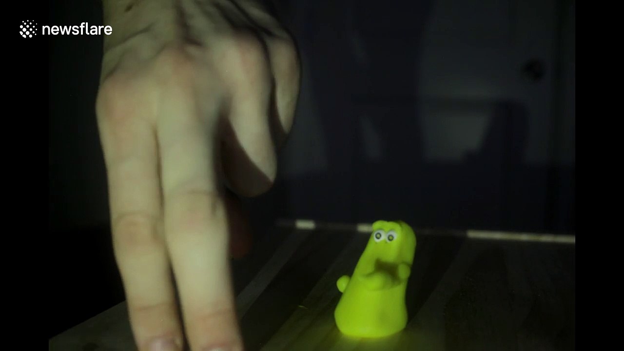 Artist goes head-to-head with clay creation in stop motion animation