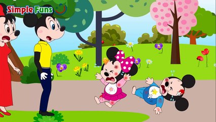 Mickey Mouse Baby Lazy to School Funny Story Full Episodes! Minnie Mouse, Donald Duck New