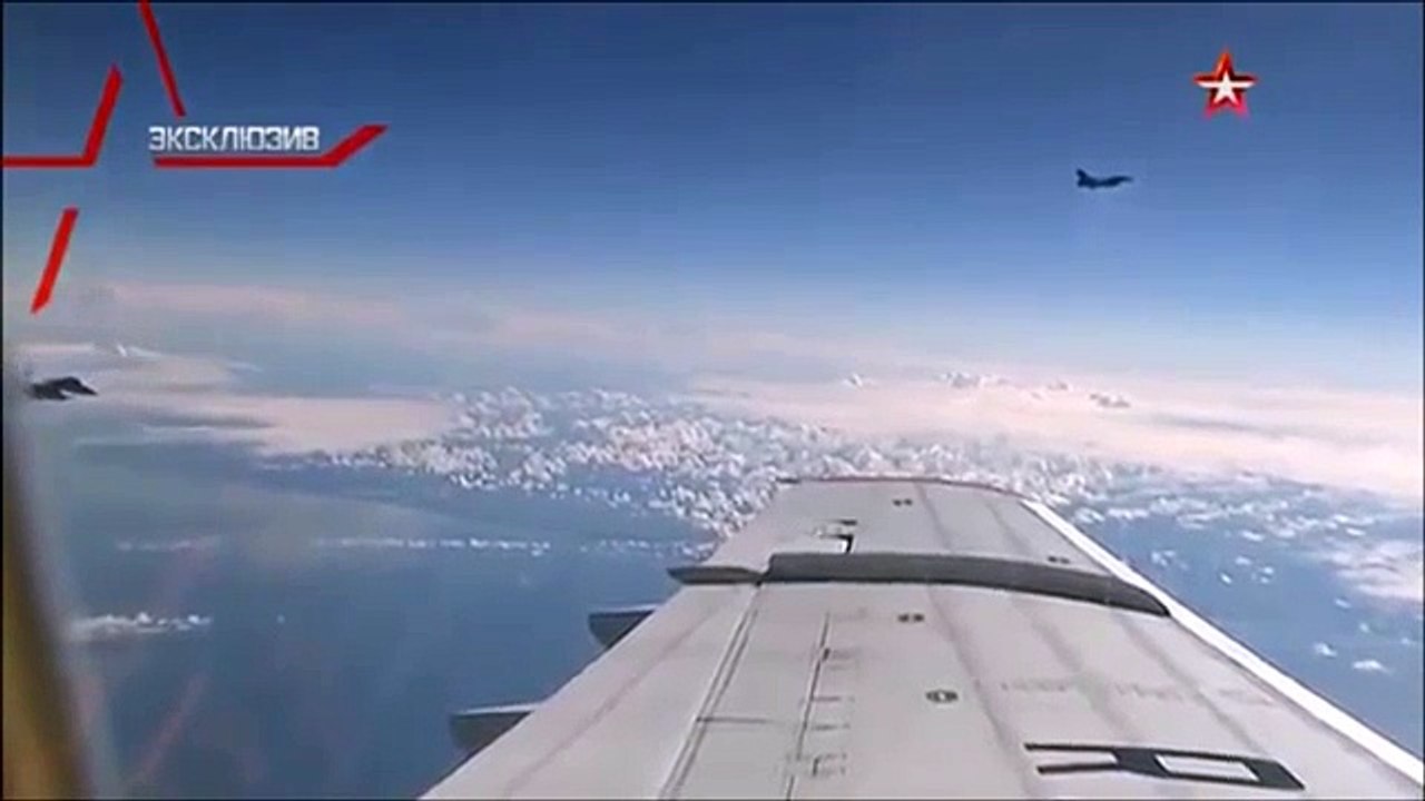 Russian Su 27 fences off NATOs F 16 from DM Sergey Shoigu plane over the Baltic 21 06 17