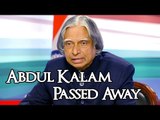 Shocking - Former President APJ Abdul Kalam Passed Away