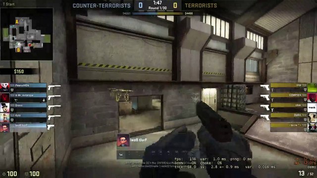 CSGO: not quite perfect, but here's my all headshot pistol round ace!