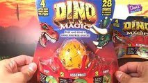 3 DINOSAUR ANIMAL Surprise Eggs Fizzing 3D Puzzles from Dino Magic - Kentrosaurus and Spin