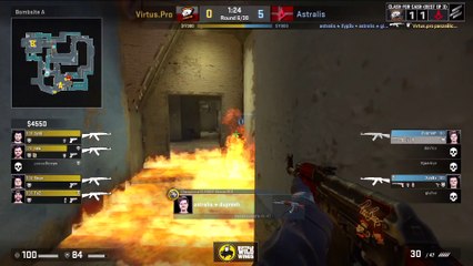 CSGO: Astralis 2v5 clutch