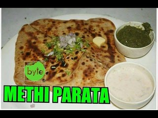 How To Make Methi Paratha - Methi Paratha Recipe - Indian Street Food
