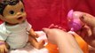 Feeding my Baby Alive Sip N Slurp Doll Drinks Orange Doll Juice in New Pet Bottle New HD