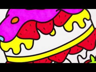 Coloring Book Make Up   How to Paint Brush and Eye Shadow   Colouring Videos for Girls 2017