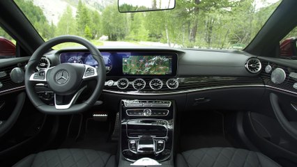 Mercedes-Benz E 300 Cabriolet Interior Design in Hyacinth red metallic