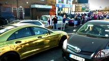 CHROME GOLD Mercedes CLS63 AMG - revs and sounds