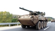 United States Army Strykers Drive Through Hungary