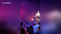 Chrissy Teigen suffers 'wardrobe malfunction' during John Legend concert