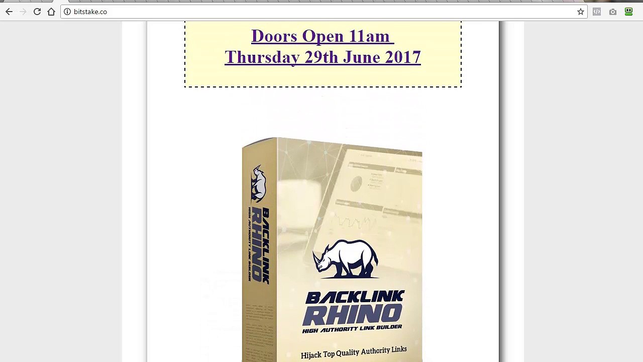 Backlink Rhino Demo