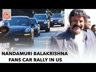 Nandamuri Balakrishna Fans Car Rally In US - #NBKFans