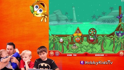 Real Life Cover Orange Game + SKIT! iPad App Battle Video Game Play HobbyKidsTV
