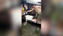 La pêche aux piranhas ça se passe comme ça...