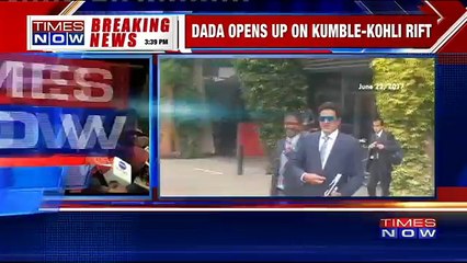 Sourav Ganguly Opens Up On Kohli-Kumble Rift