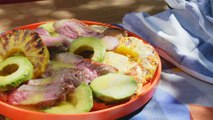 3-Ingredient Grilled Steak, Pineapple, and Avocado Salad